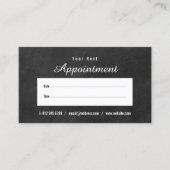 シンプルスクリプトシャルボードアポイントメントカード 名刺 (正面)