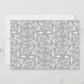 シンプルスクリプトタイポグラフィ |フォトリハーサルディナー 招待状 (裏面)