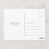 シンプルスクリプトハッピーニューイヤーホリデイ ポストカード (裏面)