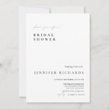 シンプルスクリプトブライダルシャワー