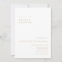 シンプルスクリプトブライダルシャワー