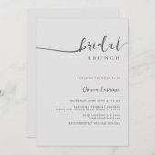 シンプルスクリプトブライダルブランチ招待状 招待状 (正面/裏面)