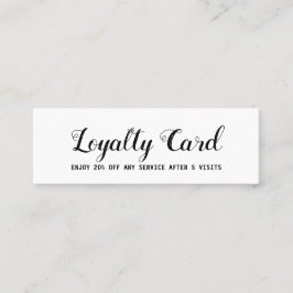 シンプルスクリプトミニマルを使用してテキストロイヤリティカードを追加 ロイヤリティカード