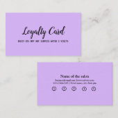 シンプルスクリプトミニマルを使用してテキストロイヤリティカードを追加 ロイヤリティカード (正面/裏面)