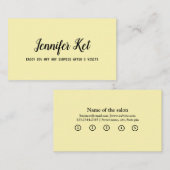 シンプルスクリプトミニマルを使用してテキストロイヤリティカードを追加 ロイヤリティカード (正面/裏面)