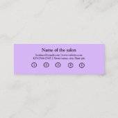 シンプルスクリプトミニマルを使用してテキストロイヤリティカードを追加 ロイヤリティカード (裏面)