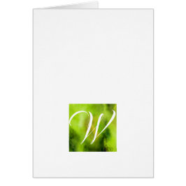 シンプルスクリプトモノグラムノートカード – Envy