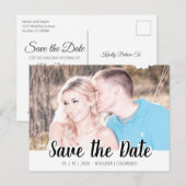 シンプルスクリプト切り出し | セーブザデート ポストカード (正面/裏面)