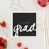 シンプルスクリプト卒業 | 卒業パーティー スタンダードカクテルナプキン (インサイチュ)