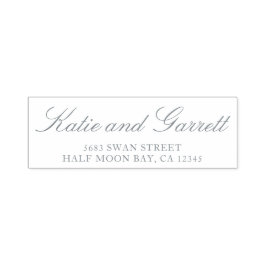 シンプルスクリプト名の結婚差出人住所 セルフインキングスタンプ