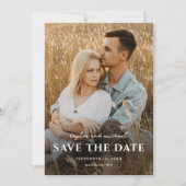 シンプルスクリプト名結婚Photo セーブザデート (正面)