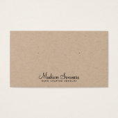 シンプルスクリプト名Kraftイヤリング表示カード (正面)