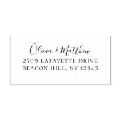 シンプルスクリプト差出人住所 ラバースタンプ (インプリント)