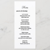 シンプルスクリプト白結婚のメニュー メニュー (正面)