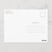 シンプルスクリプト3 フォトコラージュ ベイビーサンキュー ポストカード (裏面)