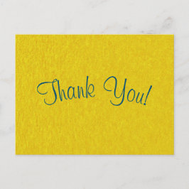 シンプルスクリプト – ゴールデンパピルスサンキューカード ポストカード