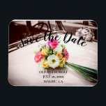 シンプルスクリプト – vintage car Save the Date マグネット<br><div class="desc">シンプルスクリプト – vintage car日付の招待を保存する。個人を追加する日付メッセージを背面に保存する離れから空白の、直接メッセージを手書きする。</div>