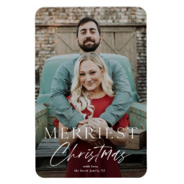 シンプルスクリプメリート・クリスマス・ホリデー・カード マグネット