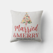 シンプルスクリプモダントのクリスマスパーティー クッション (裏面)