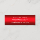 シンプルスクリプモダントのグラデーション コーリングカード (裏面)