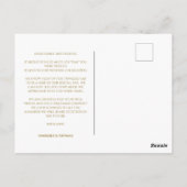 シンプルスクリプ結婚トありがとう ポストカード (裏面)