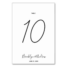 シンプルスクリプ結婚トのテーブル番号 テーブルナンバー