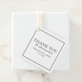 シンプルスクリプ結婚トの感謝の白 フェイバータグ (インサイチュ)