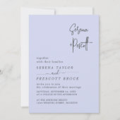 シンプルスクリプ結婚ト 招待状 (正面)