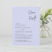 シンプルスクリプ結婚ト 招待状 (スタンド正面)