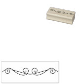 シンプルスクロール ラバースタンプ (押印)