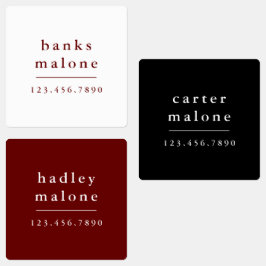 シンプルスクールカラーキッズ防水名 ラベル