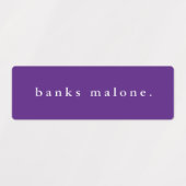 シンプルスクールカラーキッズ防水名 ラベル (デザイン1)