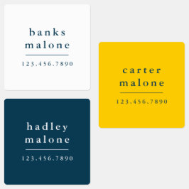 シンプルスクールカラーキッズ防水名 ラベル