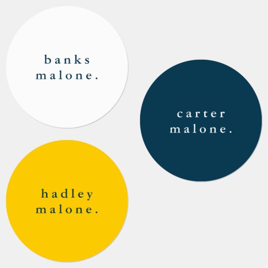 シンプルスクールカラーキッズ防水名 ラベル (グループ)