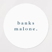 シンプルスクールカラーキッズ防水名 ラベル (デザイン1)