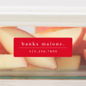 シンプルスクールカラーキッズ防水名 ラベル (貼付)