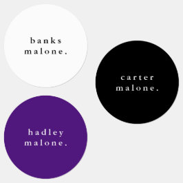 シンプルスクールカラーキッズ防水名 ラベル