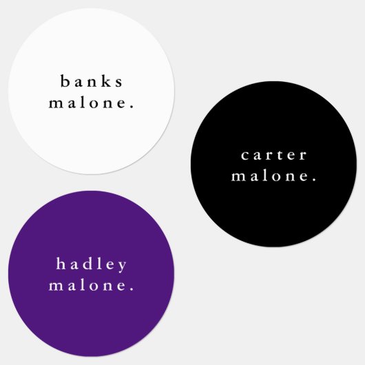 シンプルスクールカラーキッズ防水名 ラベル (グループ)