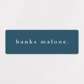 シンプルスクールカラーキッズ防水名 ラベル (デザイン1)