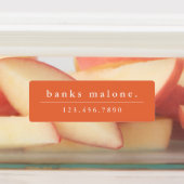 シンプルスクールカラー防水名 ラベル (貼付)