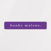 シンプルスクールカラー防水名 ラベル (デザイン1)