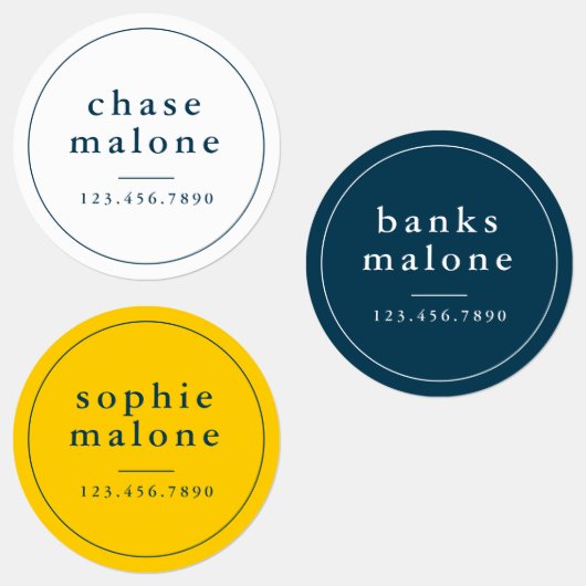 シンプルスクールカラー防水名 ラベル (グループ)