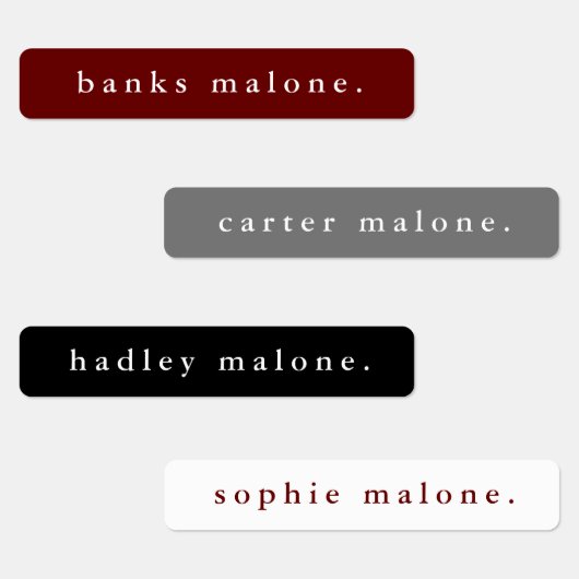 シンプルスクールチームの色の防水名 ラベル (グループ)