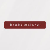 シンプルスクールチームの色の防水名 ラベル (デザイン1)