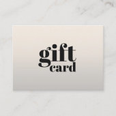 シンプルスタイリッシュエレガント美しい贈与証 割引カード (正面)