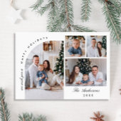 シンプルスタイリッシュエレガント4 PHOTOクリスマスグリーティング シーズンカード