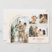 シンプルスタイリッシュエレガント7 PHOTOクリスマスグリーティング シーズンカード (正面)