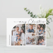 シンプルスタイリッシュエレガント7 PHOTOクリスマスグリーティング シーズンカード (スタンド正面)