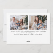 シンプルスタイリッシュエレガント7 PHOTOクリスマスグリーティング シーズンカード (裏面)