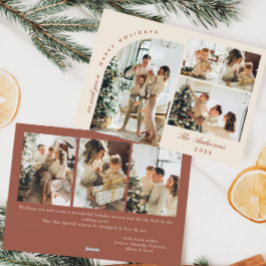 シンプルスタイリッシュエレガント7 PHOTOクリスマスグリーティング シーズンカード